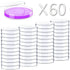 60 Pack Sterile Plastic Petri Dishes with Lid, 90mm Dia x 15mm Deep for Laboratory Use (90MM-60PACK)