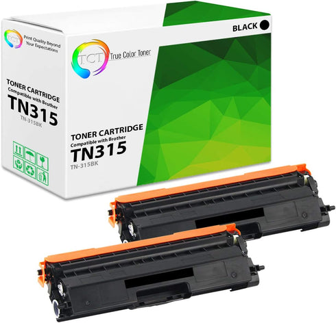 TCT Premium Compatible Toner Cartridge Replacement for Brother TN315 TN-315BK Black, Works with Brother HL-4150CDN