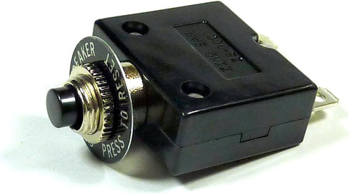 Philmore 45 Amp Push Button Manual Reset Thermal Circuit Breaker 50V DC, 250V AC