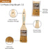 Vermeer 12-Pack Chip Paint Brushes - 1.5" for Paints, Stains, Varnishes, Glues, & Gesso - Home Improvement