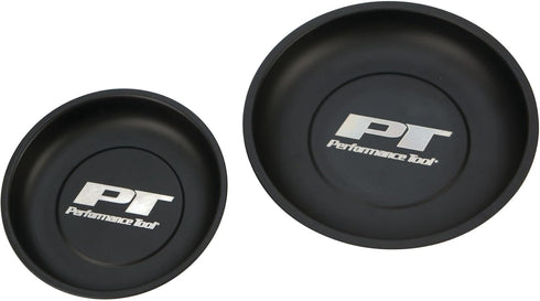 Performance Tool W1280 Magnetic Parts Tray Tool Set, Black, 2 Pieces for Garages and Workshops