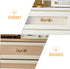 2sets ORFOFE Stylish Brass Bowknot Drawer Pulls Decorative Bow Dresser Knobs for Wardrobe Cabinet and Bedside Table