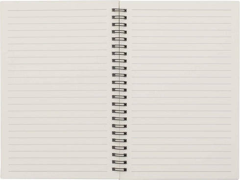 TWONE 3 Packs Soft Cover Notebook with Lined Paper Black Spiral Notebooks with 100 Ruled Pages 50 Sheets Memo Notepads for Home School Travel, 8.25 x 5.55 inch by TWONE