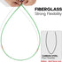 22FT Fiberglass Running Electrical Wire Cable Glow Rods, Fish Rods Electrical Kit with 8 Attachments