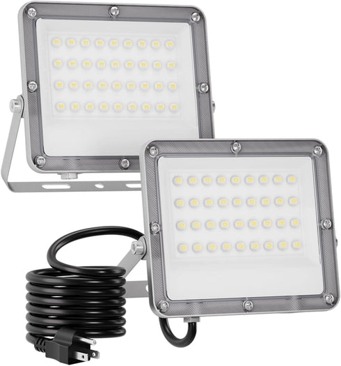 Ceena 35W Plug in LED Flood Lights Outdoor, 3500lm Super Bright LED