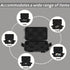 Magnetic Key Holder Under Car, Waterproof Outdoor Key Hider Box (Black) - Magnetic Key Box for Vehicles