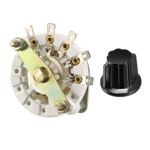 uxcell 1P4T 1 Pole 4 Position 1 Deck Band Channel Rotary Switch Selector with Knob