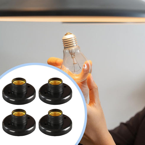 Generic E27 Bulb Bulb 4PC Lamp Sockets Wall Ceilings Mounting Sockets,Adapter,Light Holder Bases,Screw Base LED