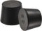 MECCANIXITY Rubber Tapered Plug 27mm to 34mm Black Solid Test Tubes Bungs Stopper, 5 Pieces