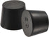 MECCANIXITY Rubber Tapered Plug 27mm to 34mm Black Solid Test Tubes Bungs Stopper, 5 Pieces