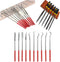 26Pcs Needle File Set, 6Pcs Wood Rasp + 10Pcs Mini Diamond Needle File Set