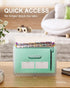 ThinkTex 12 Pockets Accordian File Organizer, Portable Monthly Bill Receipt Holder, Letter/A4 Size - Green