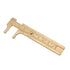 Jeanoko Double Scale Vernier Calipers, Brass Sliding Gauge, Handy Measuring Tool for Jewelry, mm/inch