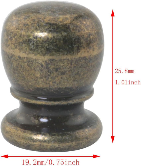 DGBRSM 2PCS Solid Globe Lamp Spikes Lampshade Decorative Replacement Nut Floor Standing Table Lamp Head Decorative Cap