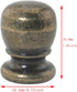 DGBRSM 2PCS Solid Globe Lamp Spikes Lampshade Decorative Replacement Nut Floor Standing Table Lamp Head Decorative Cap