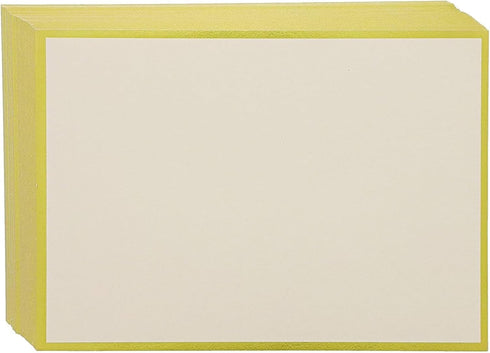 Sustainable Greetings 48 Pack Blank Invitation Cards and Envelopes - Gold Foil Border 5 x 7 Inches