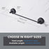 17 Inch YOHOM Suction Cup Towel Bar for Shower Stainless Steel Bathroom Towel Rack Suction Washcloth Holder Vacuum Hand