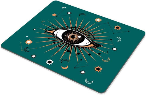 Smooffly Celestial Mousepad, All-Seeing Eye Symbol, Retro and Boho Style Non-Slip Rubber Mouse Pad