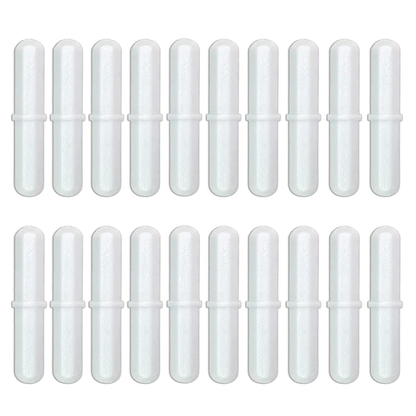 20 Pcs 30mm (1.18 inch) PTFE Magnetic Stirrer Mixer Stir Bar, White Color, Laboratory Bar, Stir Plate Bar