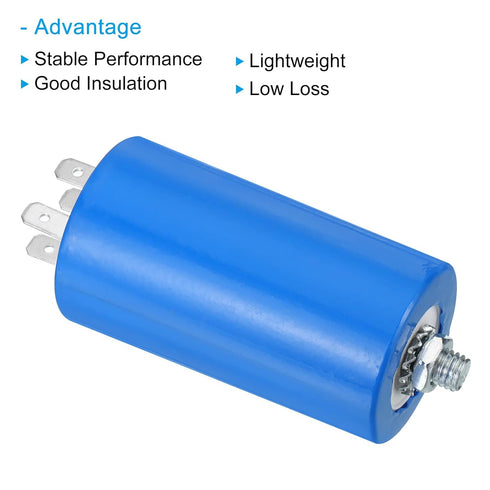 PATIKIL CBB60 16uf Running Capacitor, 2Pcs AC 250V 4Pins for Washing Machine, Cleaning Machine Motor