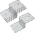 6 PCS Deck Joist Tie, Steel Z Bracket Tie Plate for 2x4 Cross Joist and 4x4 Post, 14 Gauge Metal Support