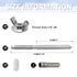 CNQLIS 25 Set 1/4"-20 2-1/4" Set x Hurricane Anchoring Kit Hurricane Hardware Anchoring with Protective Cap, Wing Nut