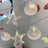 ZDAYOZ 19.69 40 Starfish Shell String Light, ft, Warm White LED, Weatherproof, Battery/USB Powered (USB Interface Shell