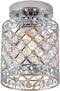 Create For Life Mini Style Modern Decor Crystal Flush Mount Ceiling Light Fixture Crystal Chandeliers