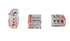 Push-in Electrical Connector, 22-12 AWG Solid, 50-Pack, 3-Port