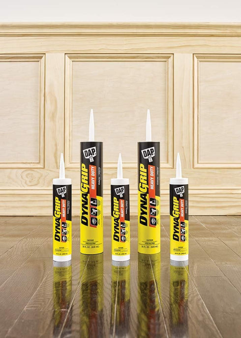 DAP 9Oz 27509 DynaGrip Heavy Duty Construction Adhesive, 9 oz, Off-White