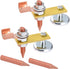 2 Pack Magnetic Welding Support Ground Clamp Tools with 2 Conductive Rods, Strong Magnetism