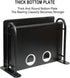 Fubeasi Set Z-Color Black Metal Double Wireless WiFi Router Storage Box/TV Box Shelf Wall Hanging Plug Board Bracket