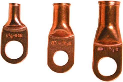 Install Bay Copper Ring Terminal, 4 Gauge #38, 25 Pack - CUR438