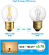 Dimmable E26 Bulb, 2W(25-Watt 3000K, A15/A50 E26 Bulbs 3-Pack Globe LED Equivalent), Soft White Golden Base Edison LED