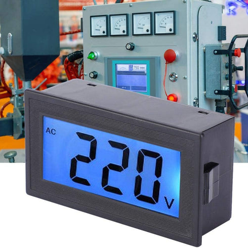 YB5135DB AC80-500V Two Wires Mini Digital Voltmeter Panel with LCD Display, Voltage Monitor Tester Gauge
