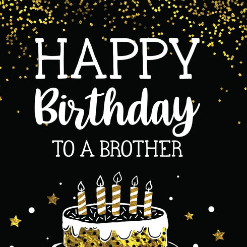 Prime Greetings Brother Birthday Card, Eco-Friendly Thick Card Stock with Premium Envelope, 5in x 7.75in
