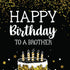 Prime Greetings Brother Birthday Card, Eco-Friendly Thick Card Stock with Premium Envelope, 5in x 7.75in
