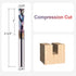 1/4 Inch 1 Inch SpeTool Compression Router Bits Shank Cutting Length with Coated Carbide Spiral Up Down CNC Router Bit