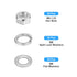 90Pcs Hex Nuts Assortment Kit - M8-1.25 Hex Nuts with M8 Flat Washers & Split Lock Washers, 304 Stainless Steel
