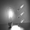 4 Pack Edison Bulbs, 6W E26 LED, 60 Watt Equivalent, Vintage CRI90+ ST19, Dimmable Clear Light Bulbs, 5000K Daylight