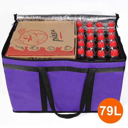 4-Pack Frozen, Bodaon Cooler Insulated Food Delivery Bag, Rideshare Delivery Bag, XXX-Large Thermal Bags