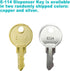 E114 E-114 Replacement,Pack 5 2Pcs Keys for / Toilet Paper Dispenser, Paper Towel, Toilet Tissue & Soap Dispensers Key