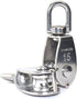 2PCS Lifting Single Pulley - Stainless Steel Heavy Duty Swivel Rope Pulley Block M15