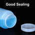 Heyiarbeit Plastic White Translucent Lab Chemical Reagent Bottle 500ml, Wide Mouth Liquid Storage Container, 5pcs