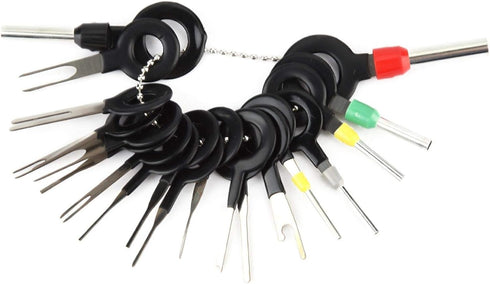 Terminal Removal Tool - 18Pcs Car Wire Harness Plug Terminal Extractor Kit for Connector Crimp Pin Removal