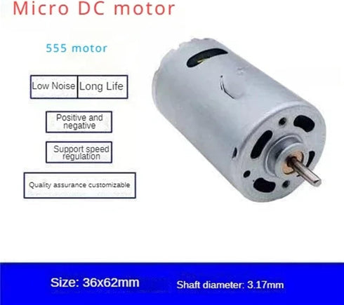 ESXSWYDR 3V6V12V 130/280/365/385/775 555 DC Motor DIY high-Speed Small Motor for Vehicle and Boat Model Toys (Size :
