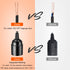 SIXZOONM 15Ft E26 Bulb Bulb) Hanging Light Cord - Black, Pendant Light Cord with Light Socket, On/Off Switch, Polarized