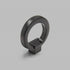 6Pcs Round Cabinet Ring Pull Handles Single Hole Ring Knobs for Cabinet Drawer Dresser Cupboard Wardrobe, Matte Black by Bonsicoky