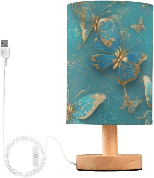 zylymx Mental Butterfly Bedside Lamp LED Table Lamp Desk Lamp Nightstand Lamp for