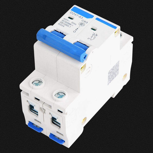 YWBL-WH Miniature Circuit Breaker DZ47-63 2P 400V AC Miniature Leakage Air Switch 63A